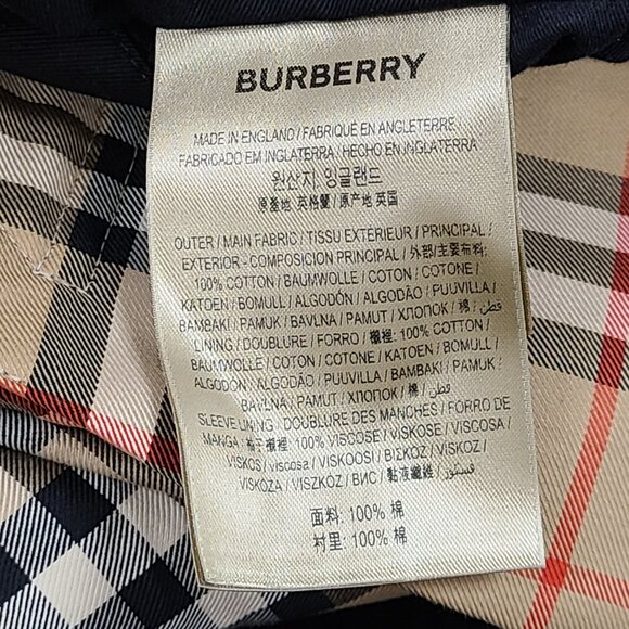 Burberry Women's Short Kensington Heritage Trench Coat Black Sz 12 / L LATEST - Picture 15 of 16